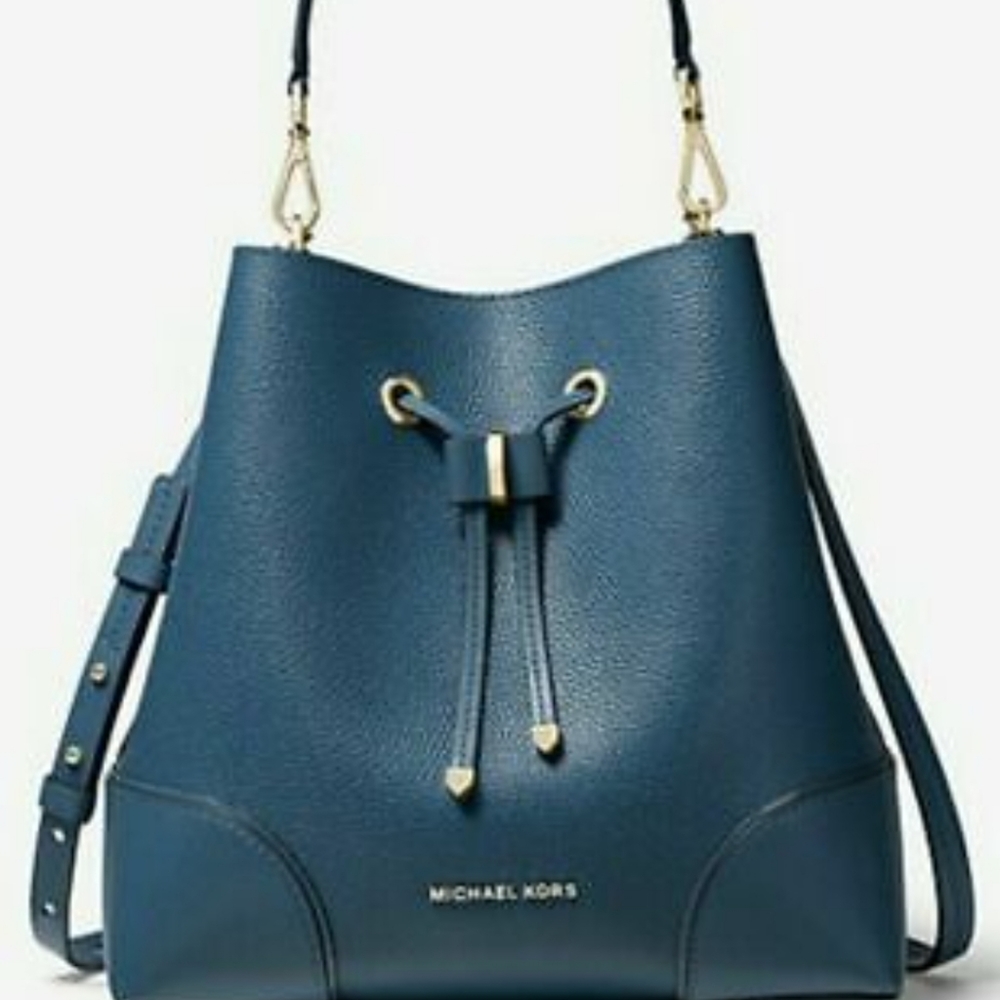Michael Kors Mercer Gallery Small LOGO CONVERTIBLE BUCKET CROSSBODY BAG